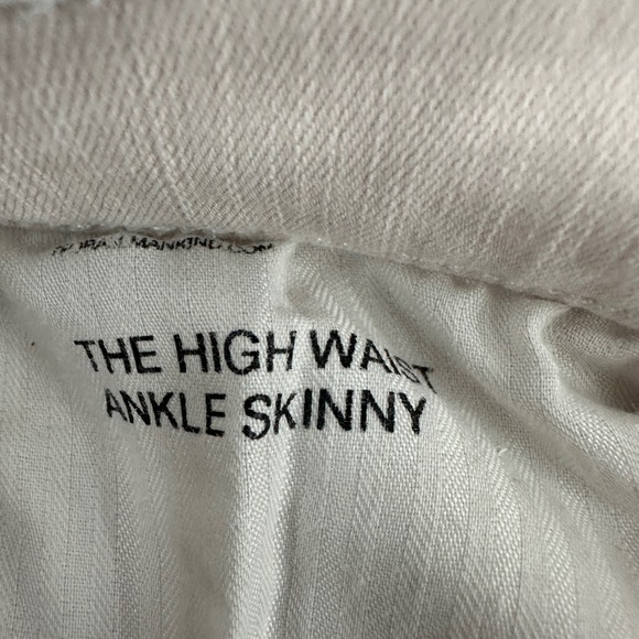 7 For All Mankind High Waist Ankle Skinny Jeans Women's Pink Size 30 - Picture 9 of 16